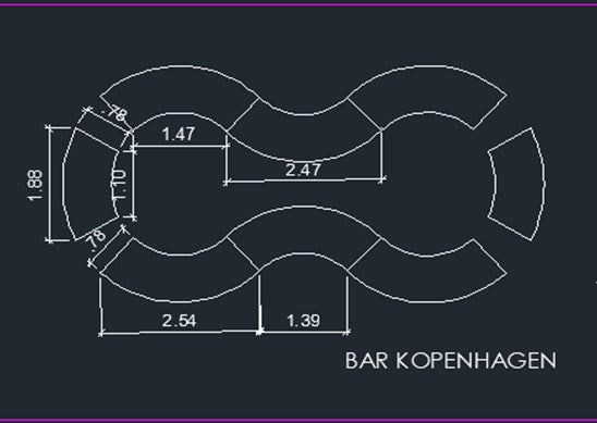 Bar Balcão Kopenhagen Tampo Mármore Travertino