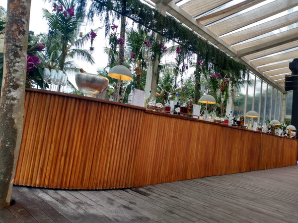 Bar Balcão Plissé Pontas Arredondadas