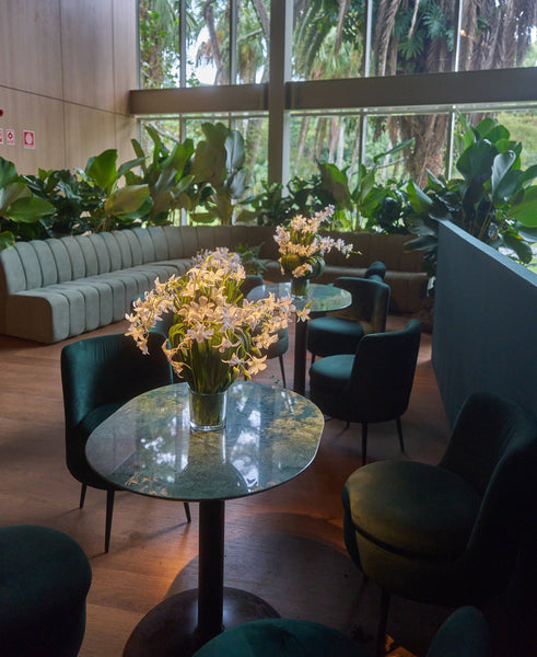 Bistrot Baixo Sofia Mármore Guatemala Oval