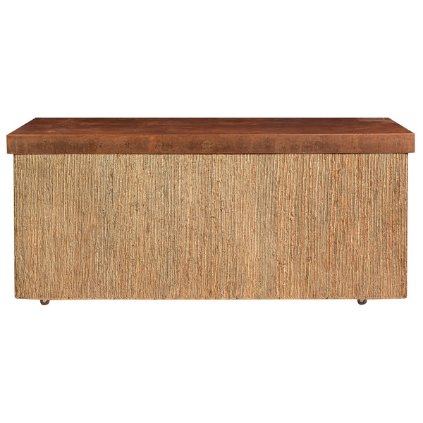 Bar Balcão Tapeçaria Kamy Tampo Aço Corten